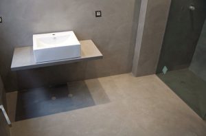 Microcemento en Madrid pintores, baño completo